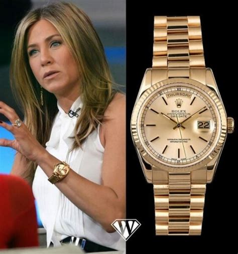 jennifer aniston gold rolex|jennifer aniston watches.